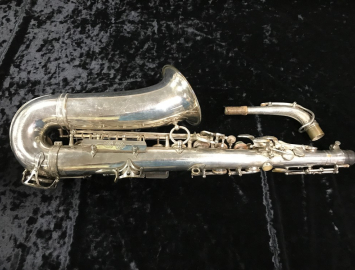 Photo STUNNING! Original Silver Plated Selmer Paris Super Balanced Action Alto Sax # 33075